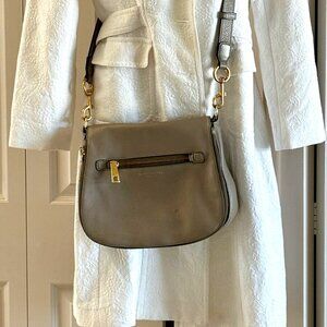SALE! Authentic Marc Jacobs Recruit Nomad Saddle Bag Taupe